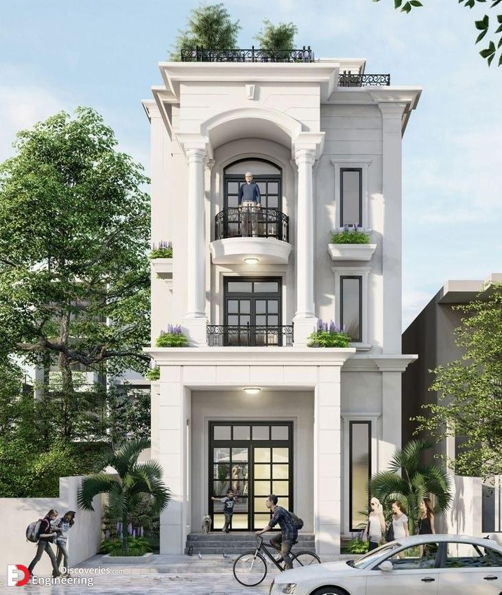 طراحی نما ساختمان سبک کلاسیک